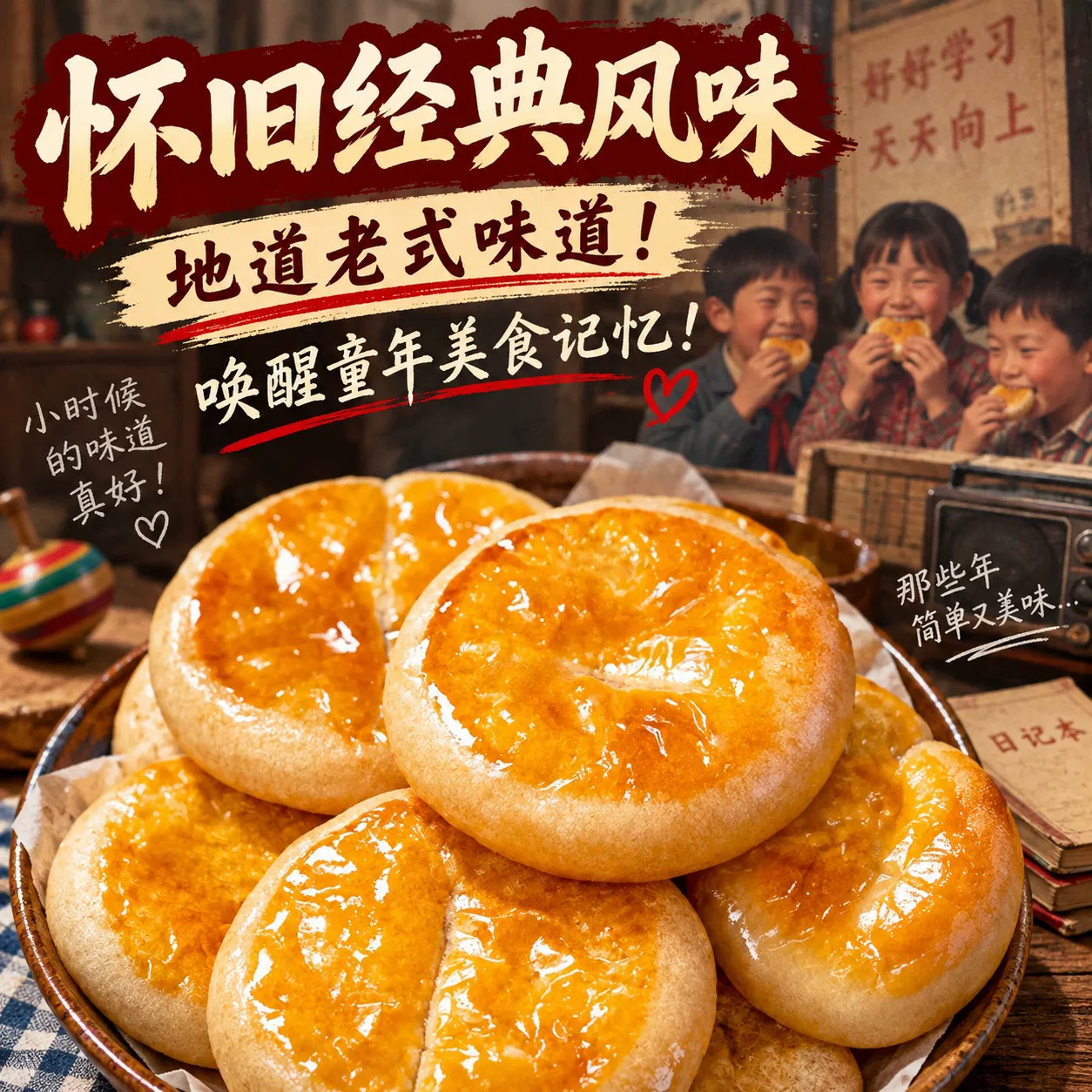 正宗传统老婆饼礼盒独立包装广东传统糕点软糯香甜早餐官方旗舰店