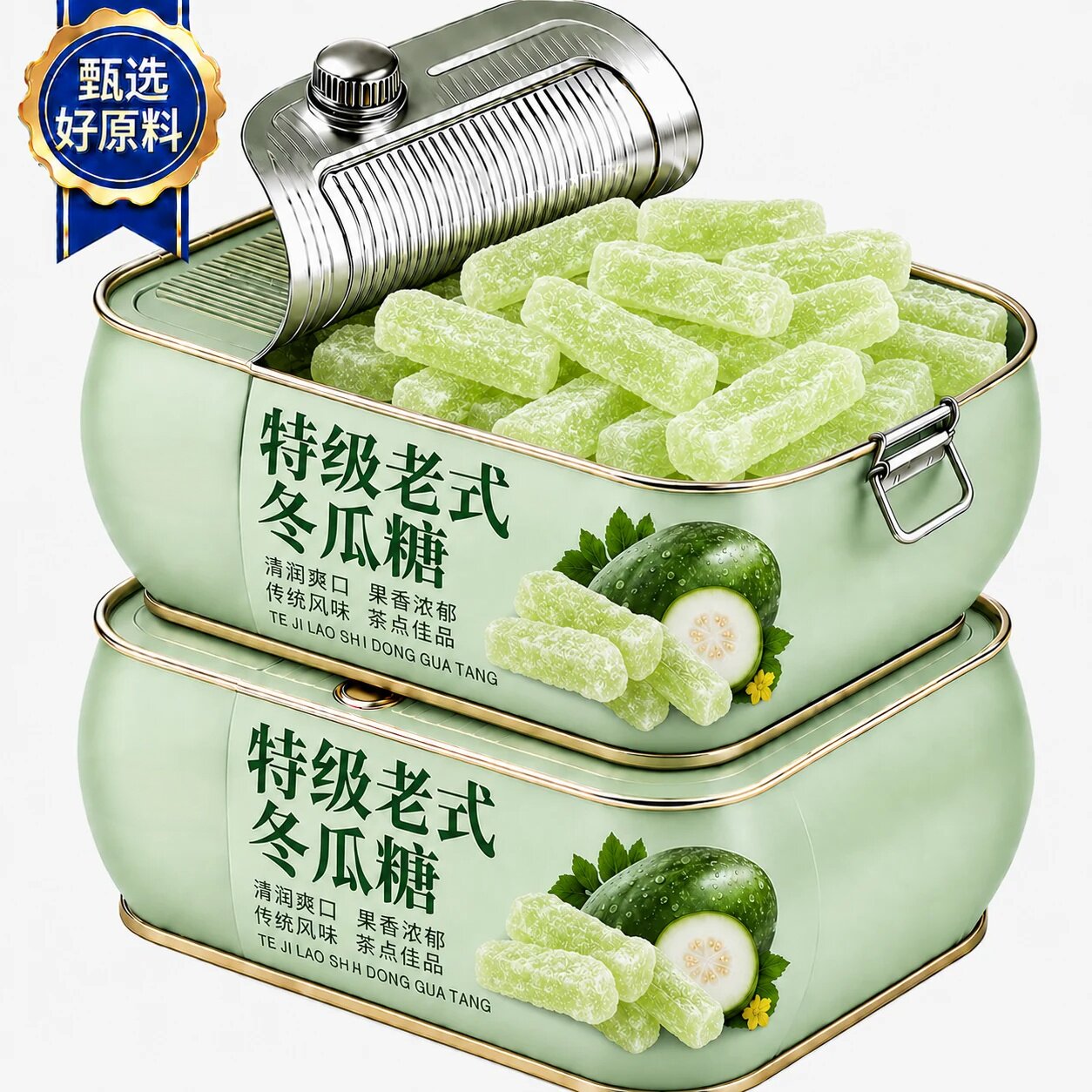 正宗老式冬瓜糖官方旗舰店传统办公怀旧零食甜品蜜饯营养水果干蜜