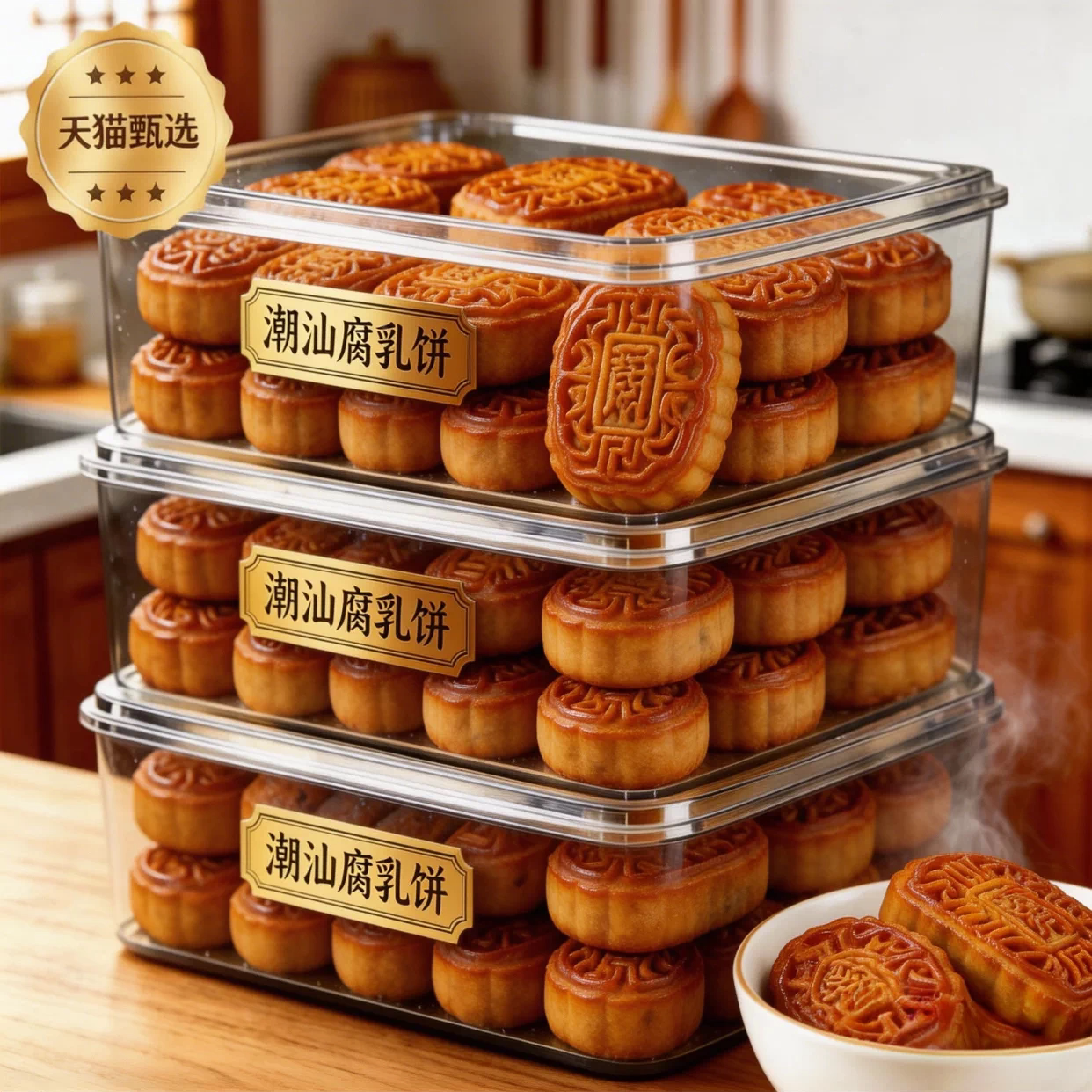腐乳饼官方旗舰店正宗潮汕特产潮州小吃手工南乳咸香肉馅饼鸡仔饼