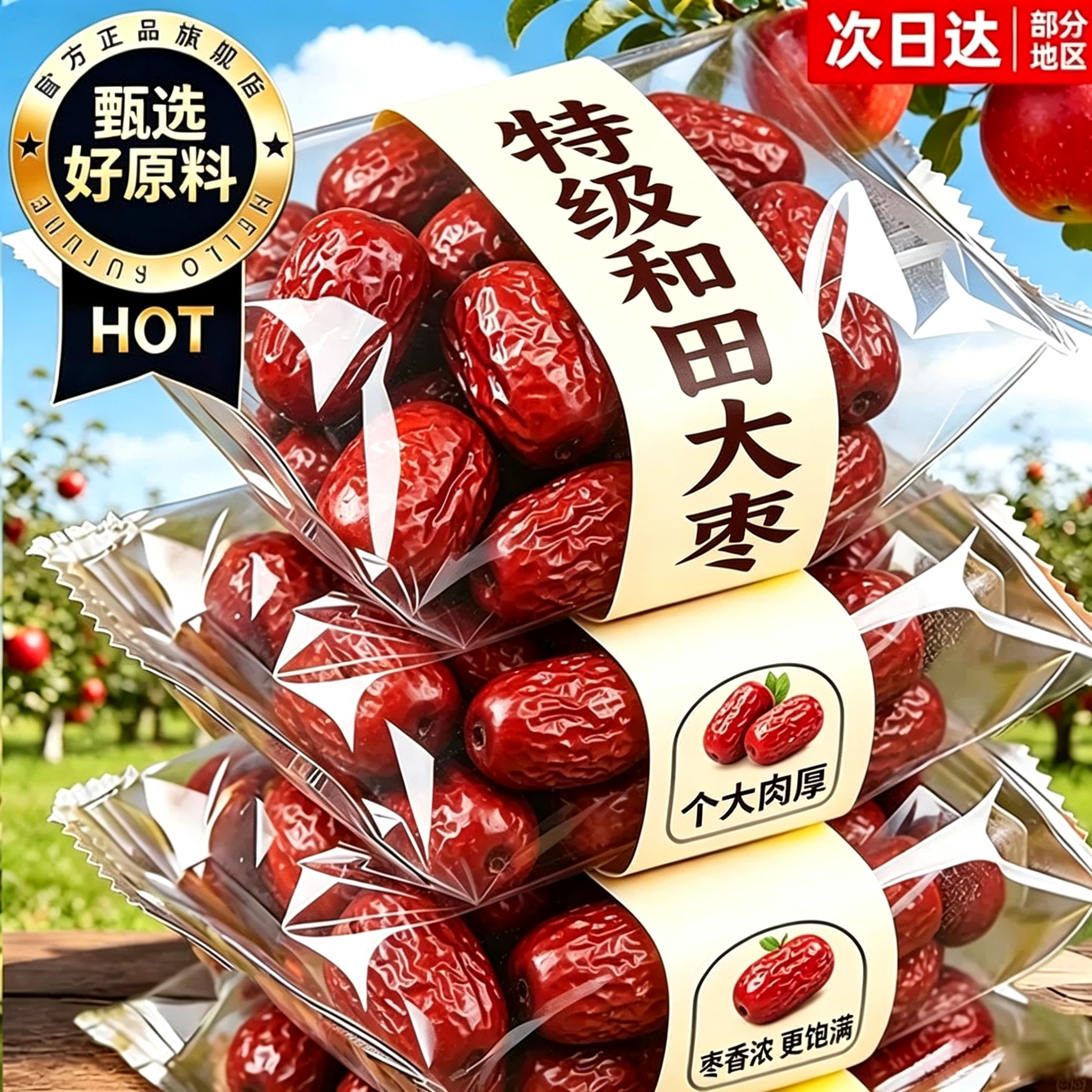 大枣新疆和田官方旗舰店正宗红枣特一级骏枣2026新货泡茶专用年货