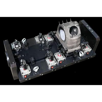 厂家直销定制夹比工优特加中心自动化工装夹具四液非标定制轴压夹