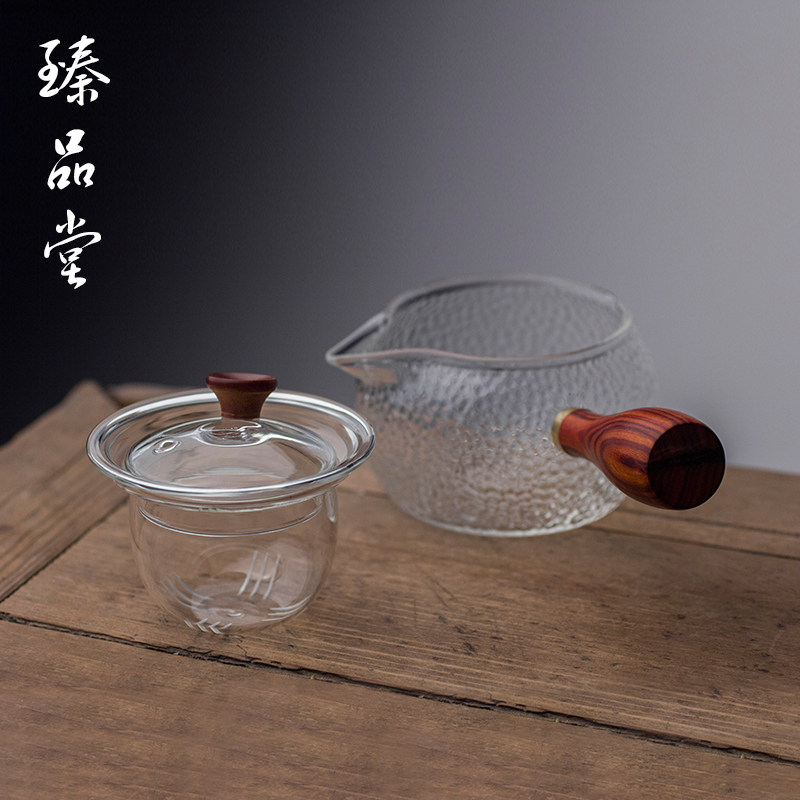 玻璃侧把茶壶 带过滤花茶壶 耐热锤纹黑茶M煮茶器家用耐高温泡茶,餐饮具,茶壶,淘宝优惠券,粉丝福利购,淘宝优惠卷