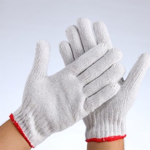 劳保手套耐磨加厚棉纱手套棉线子工作劳L动机械手套60双 包邮