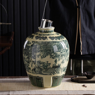 陶瓷酒坛子酒缸20斤50斤装仿古酒坛家用密封窖Q藏空泡酒瓶白酒罐