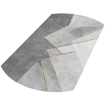 椭圆形pau皮革桌垫岩板专用餐桌布可折叠伸缩圆桌桌布防水防油免