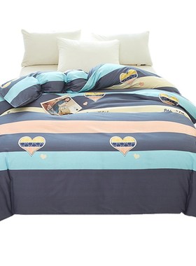 100%纯棉被套单件150x200wx230双人全棉斜纹被罩单人1.5m1.8米床