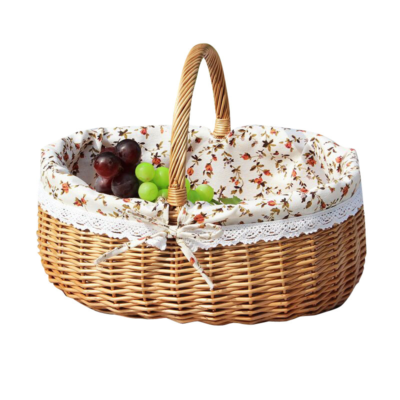 厂家直销 收纳筐水果篮竹编篮鸡蛋篮蔬菜野N餐篮手提篮子藤编田园,收纳整理,其他收纳篮,淘宝优惠券,粉丝福利购,淘宝优惠卷