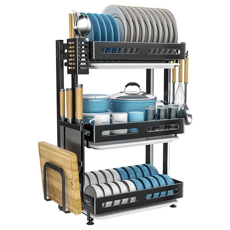 不锈钢厨房壁f挂可折叠碗架沥水架晾放碗筷台面家用品收纳盒置物,厨房/烹饪用具,碗架,淘宝优惠券,粉丝福利购,淘宝优惠卷