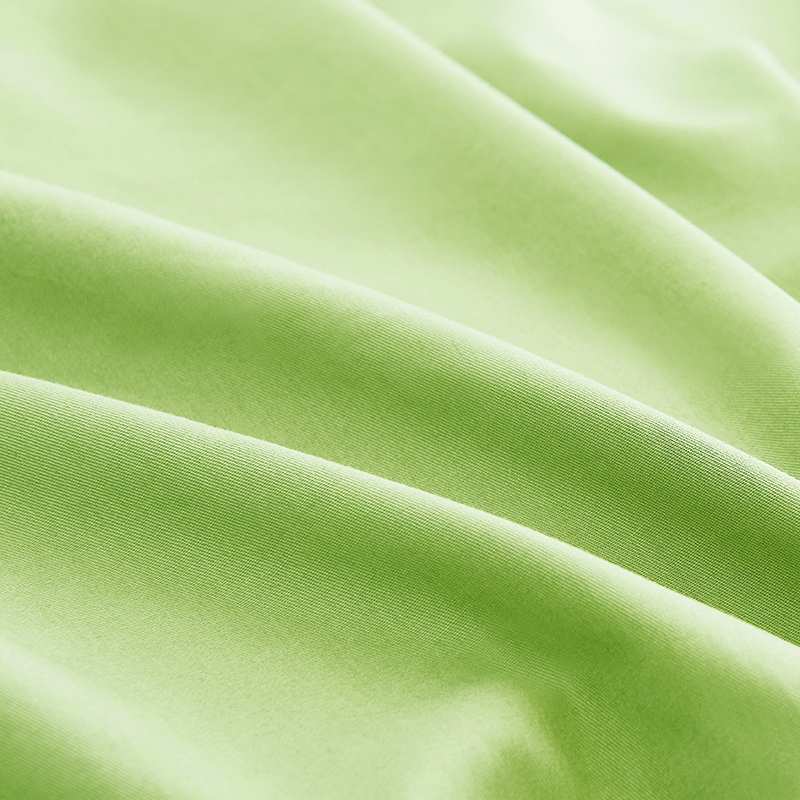 嫩绿色纯棉四件套果绿全棉七维z床单被罩浅绿色全纯色净色床上用