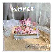 挪G车牌车内装 牌 饰创意礼物送女 临时停车号码 可爱小狐狸奶油胶