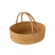 手工藤编日式 收纳篮零食水果篮双耳收纳筐户外Q手提野餐篮面包篮
