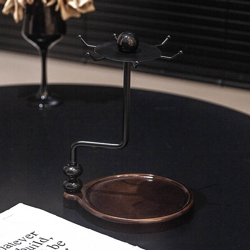 悬挂杯架复古茶桌桌面咖啡杯碟马克杯带I手把喝水杯茶杯置物收纳