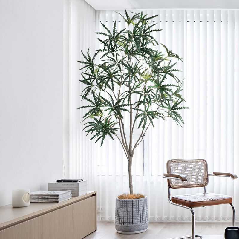 大型室内户外孔雀木假树仿真树造景盆栽装饰仿生绿植假.植物景观