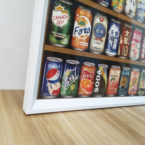 汽水罐拼图框架20k00片易拉罐1500片汽水罐迷你1000片汽水罐实木