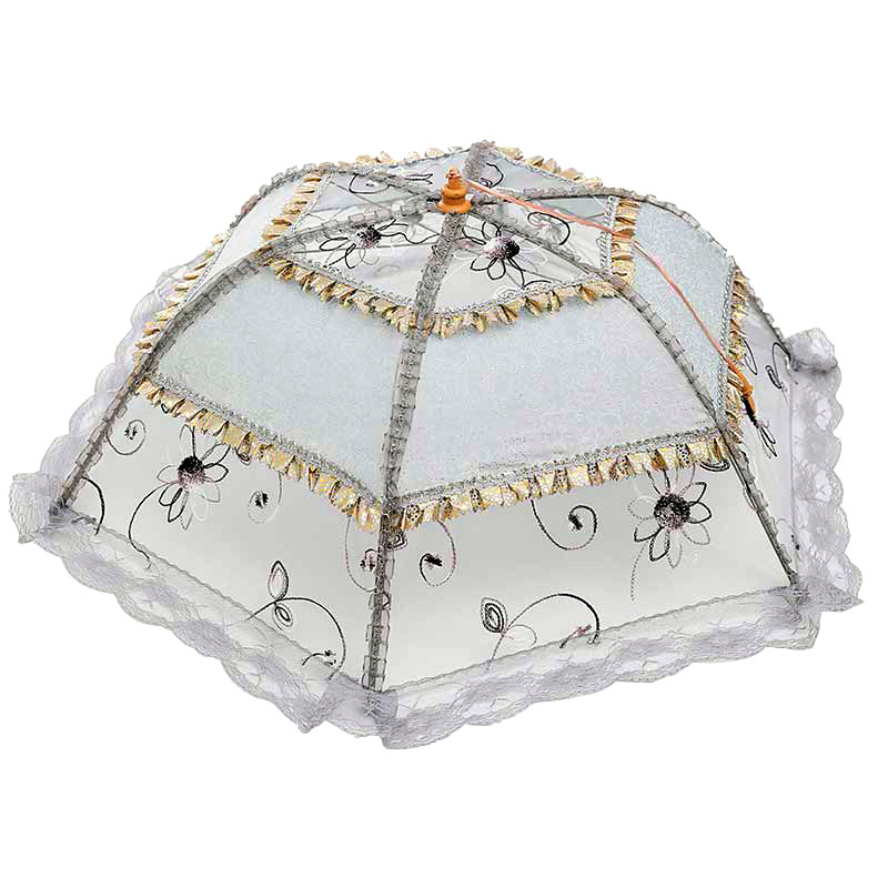 新款2021好质量餐桌罩遮v防尘蚊苍蝇可折叠盖菜罩家用剩饭菜的神