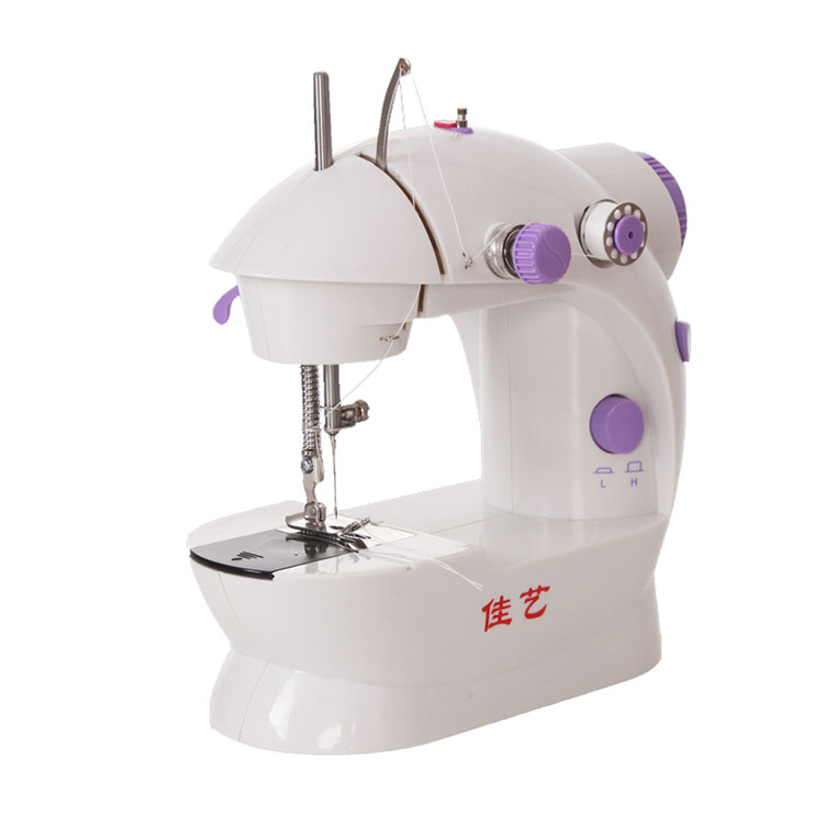佳艺202家用电动缝纫机 迷你便携脚踏微型车R衣 小型手动吃厚