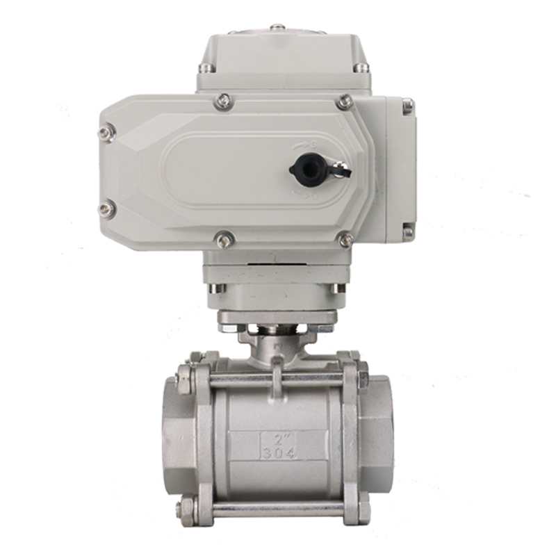 Q911F-16P电动球阀 电动丝扣三片式球阀dn15 2K0 25 32 40 50 65