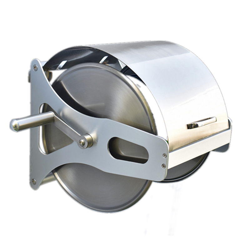 带防雨盖不锈钢浇花洗车水枪 水管收纳架 自动收管软W管卷管器壁