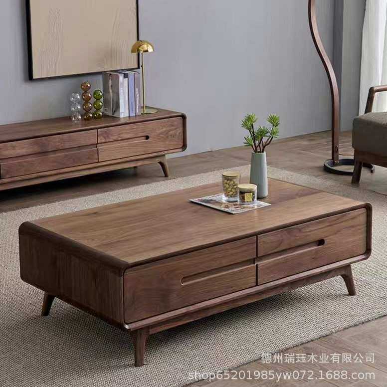 北欧全实木茶几现代简约北美黑胡桃木茶几桌原木小户型客厅咖啡桌,机械设备,其他机械设备,淘宝优惠券,粉丝福利购,淘宝优惠卷