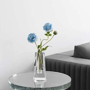 水晶K9加厚中号透明款玻璃花瓶轻奢风格家居卧室客厅摆件厂家直供