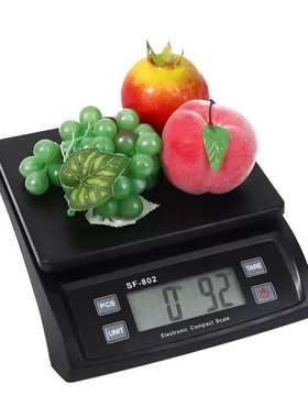 SF802电子秤家用电子厨房秤大显示屏电子称30kg食物秤烘焙秤台秤