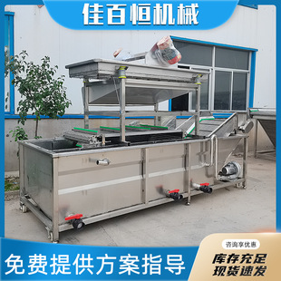 气泡清洗机商用大型瓜果肉类龙虾海产品果蔬洗菜机解冻机流水线