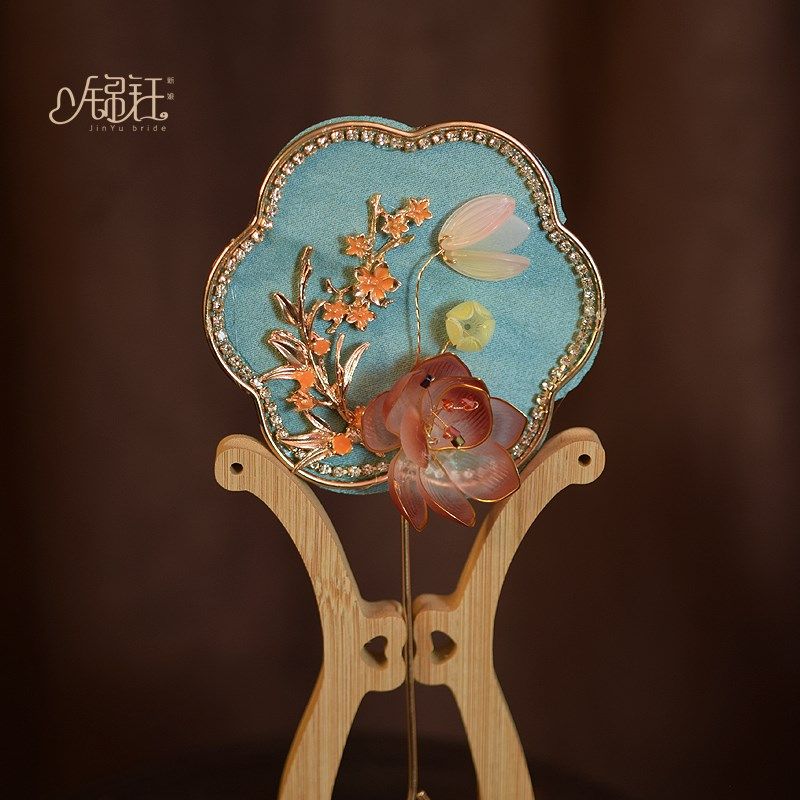 锦钰中式配饰绿色小扇子迷你扇手B工旗袍晨袍秀禾服手持小团扇喜,家居饰品,工艺扇/团扇/喜扇/折扇,淘宝优惠券,粉丝福利购,淘宝优惠卷