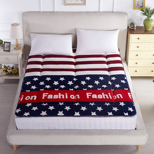 羊羔绒床垫加厚保暖1.5m1.8床褥羊毛睡垫被P折叠榻榻米绒面单双人