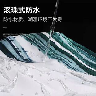 浴帘套装免打孔浴j室弧形杆子淋浴卫生间u型洗澡L形隔断伸缩浴帘