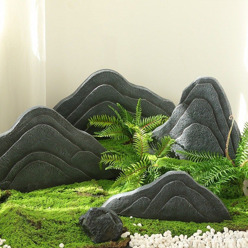 仿真玻璃钢假山室内造景软装景观石户外庭院Q落地摆件雕塑假石头,家居饰品,落地摆件,淘宝优惠券,粉丝福利购,淘宝优惠卷