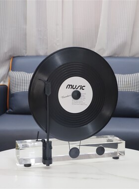 欧式创意水晶相机留声机艺术摆件客厅G电视柜玄关办公室家居装饰