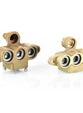 高压清洗a机皮带式洗车机气室坐配件商用5558型铜铁不锈钢泵体组