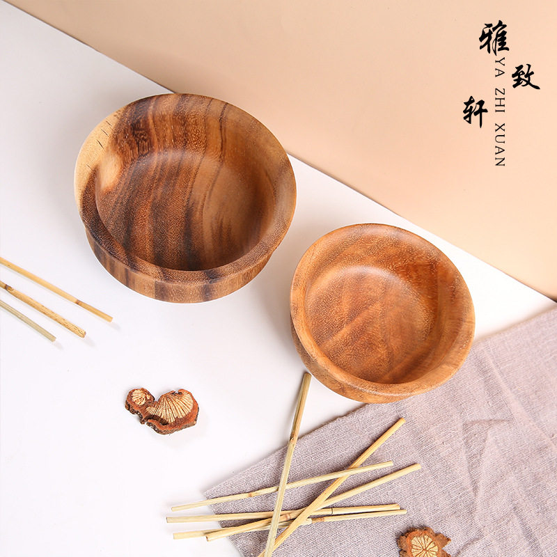 藏族相思木高脚h奶茶碗复古民族手工实木木碗圆形酥油茶碗儿童饭,餐饮具,碗,淘宝优惠券,粉丝福利购,淘宝优惠卷