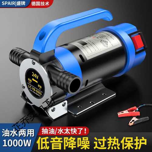 盛牌12V24V220V正反转电动抽油神器柴油泵小型抽油机加油机自吸泵
