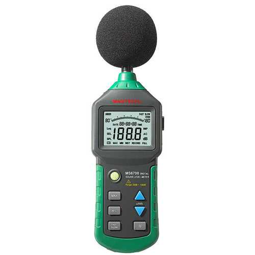 MASTECH华仪MS6700数字声级计时间显示快慢响应选择量程噪音分贝