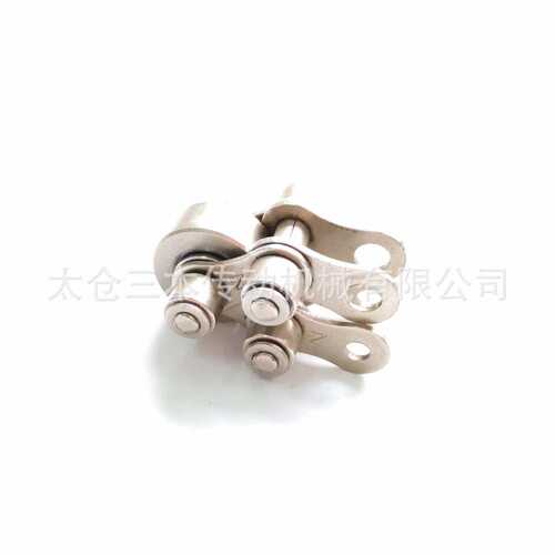 自由滚轮链条工业升级机倍速短节距不锈钢08BS 12BS板式2.5倍链条