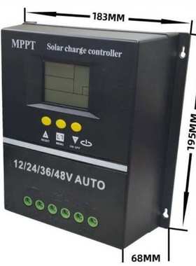 跨境60-100AMPPT太阳能控制器光伏板发电充电12/24/48V自适应