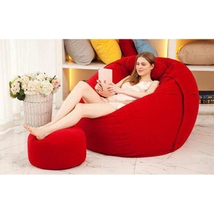 布艺简约单人创意懒人沙发休闲娱乐沙发bean 大豆袋沙发床 bag