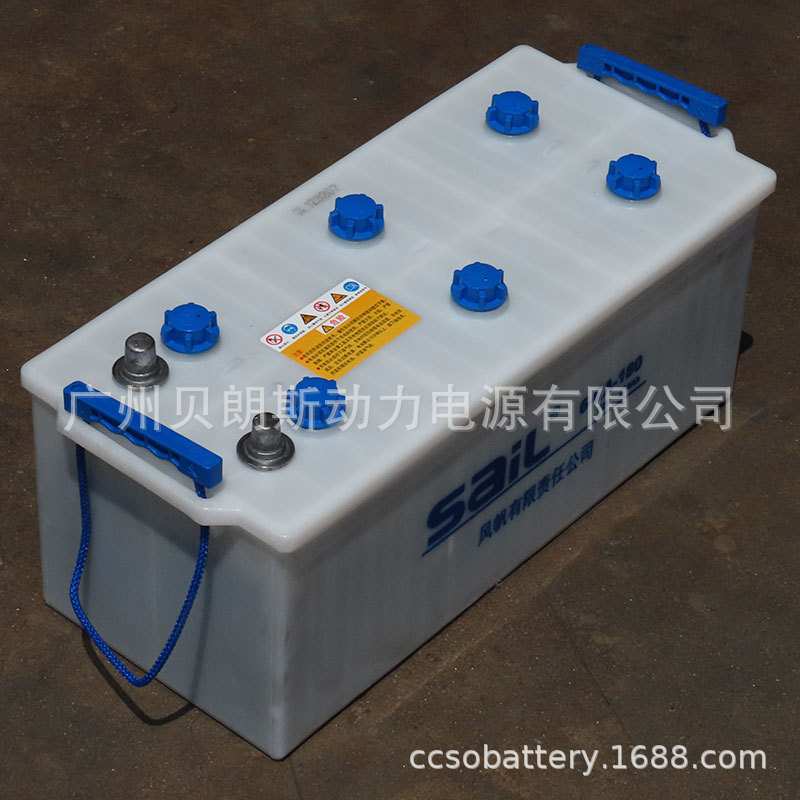 汽车蓄电池6-QA-180 风帆SAIL电瓶12V180Ah 工程机械卡车电池出口