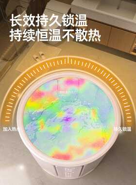 泡澡桶折叠浴缸大人浴桶家用全身洗澡桶儿童洗澡盆沐浴桶保温