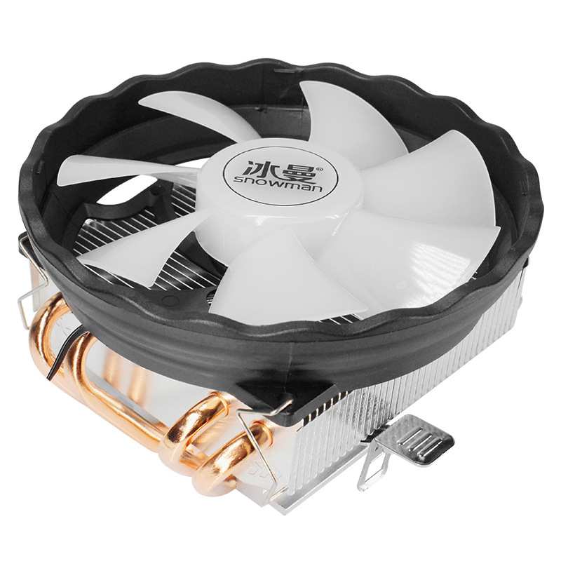 冰曼4铜管下吹下压式CPU散热器1151小机箱CPU风扇1155台式电脑AMD