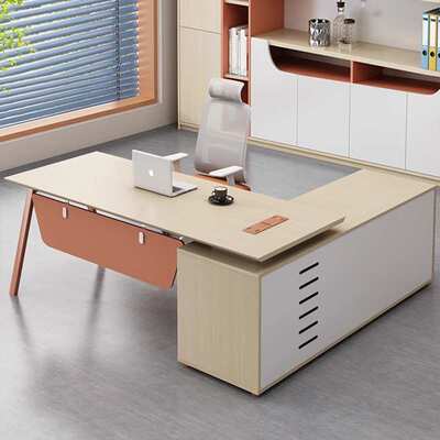 经理主管办公桌椅组合单人电脑桌老板办公桌椅简约现代办公室家具