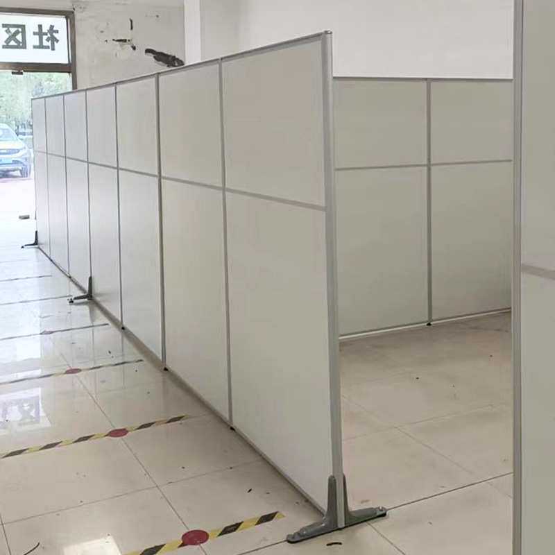 ?办公室移动屏风折叠隔断工厂车间隔断墙隔板亚克力活动屏风围挡