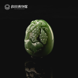 新疆和田博物和田玉复古把件吊坠天然玉石送男女新年礼物