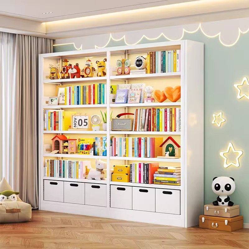 家用图书馆钢制书架落地置物架儿童书柜绘本架客厅简约铁艺储物架,智能设备,其他智能配件,淘宝优惠券,粉丝福利购,淘宝优惠卷