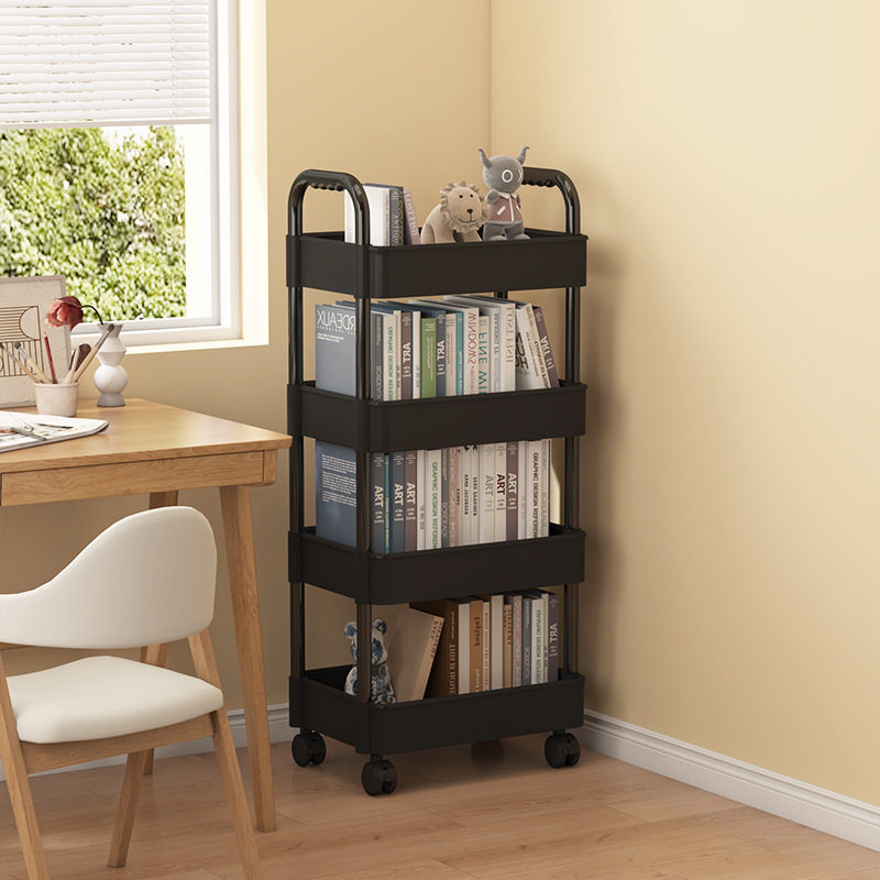 桌下书架置物架落地小推车办公室移动收纳零食简易桌面小书柜多层,办公设备/耗材/相关服务,其它,淘宝优惠券,粉丝福利购,淘宝优惠卷