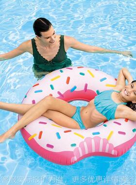 56265 夏季新款成人甜甜圈游泳圈充气加厚救生圈腋下浮圈