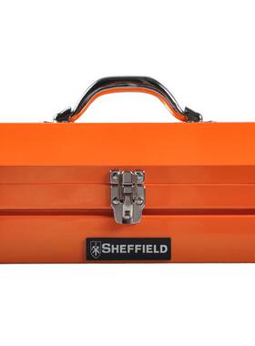 钢盾14寸手提金属工具箱车载工具收纳盒S025002钢盾工具箱S025013