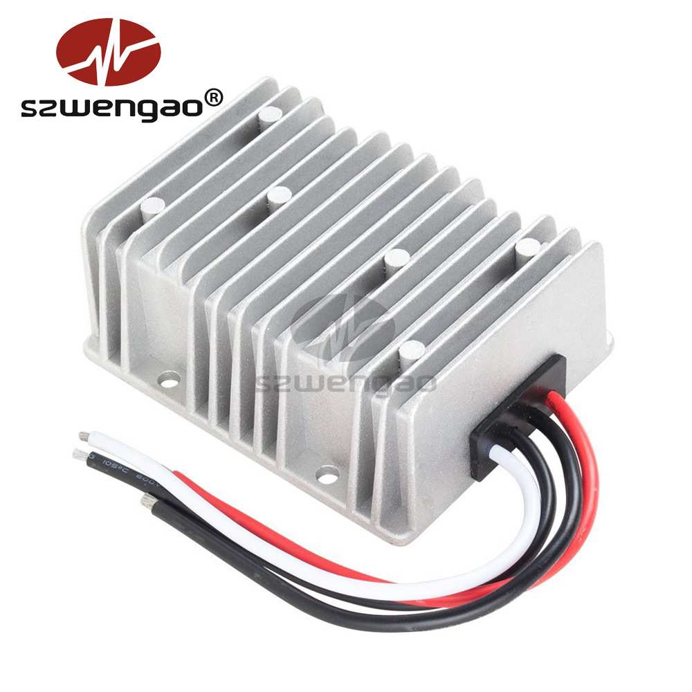 12V转5V 24V变5V 50A车载电源转换器 DC-DC防水降压LED显示屏电源