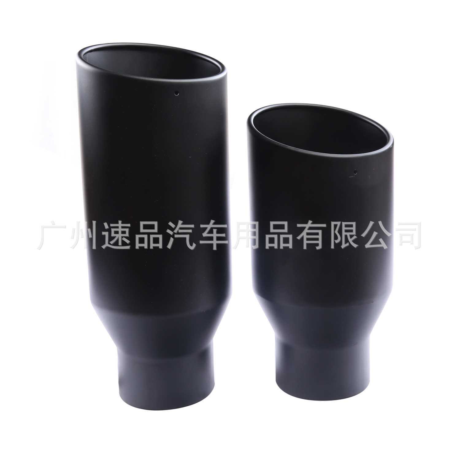 尾喉工厂15寸长不锈钢尾喉卷边烤黑尾喉柴油车皮卡车排气管消声器